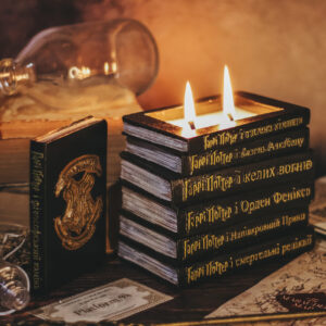 Свічка в кашпо «Бібліотека»