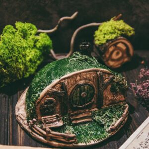 Керамічна підставка для пахощів «Будиночок хобіта»