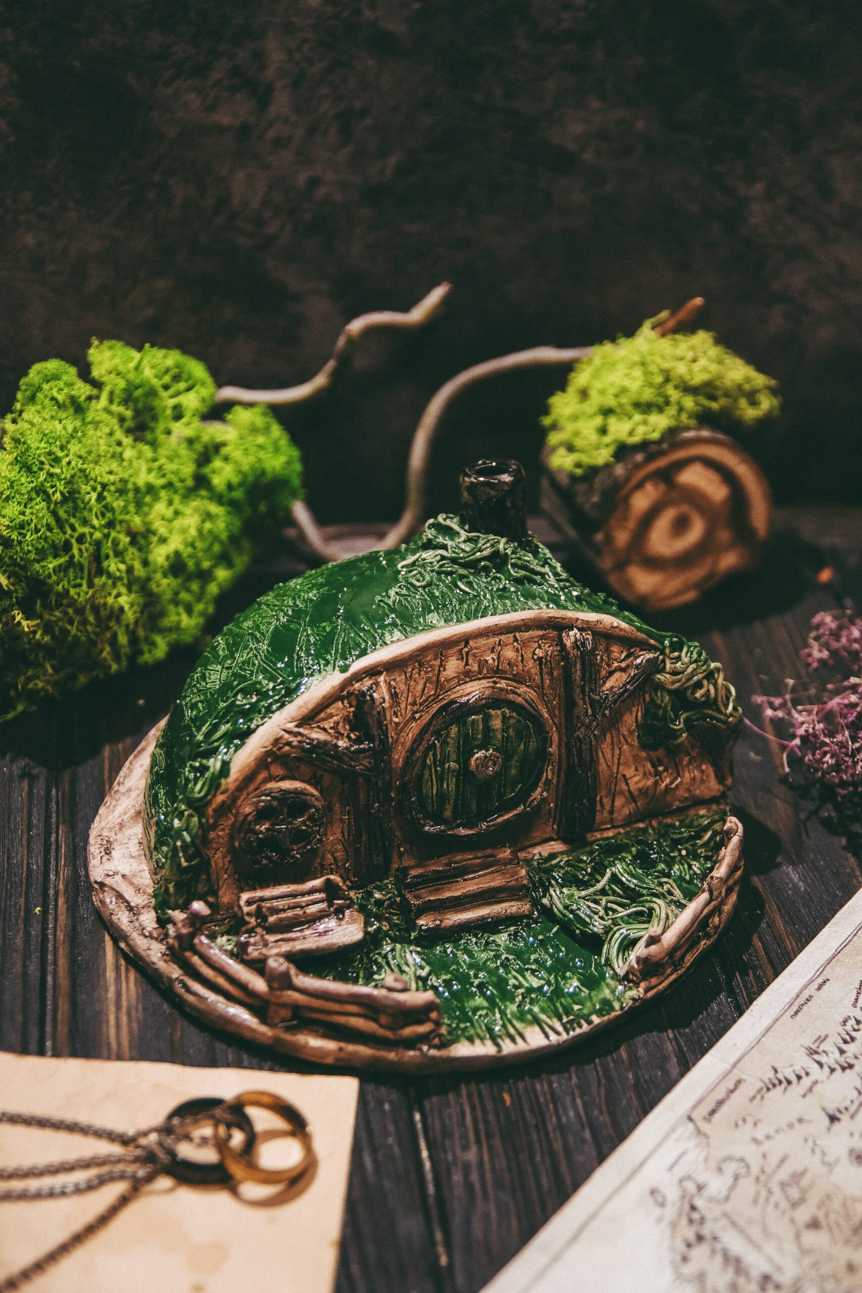 Processed with VSCO with 6 preset Керамічна підставка для пахощів «Будиночок хобіта» - Зображення 1